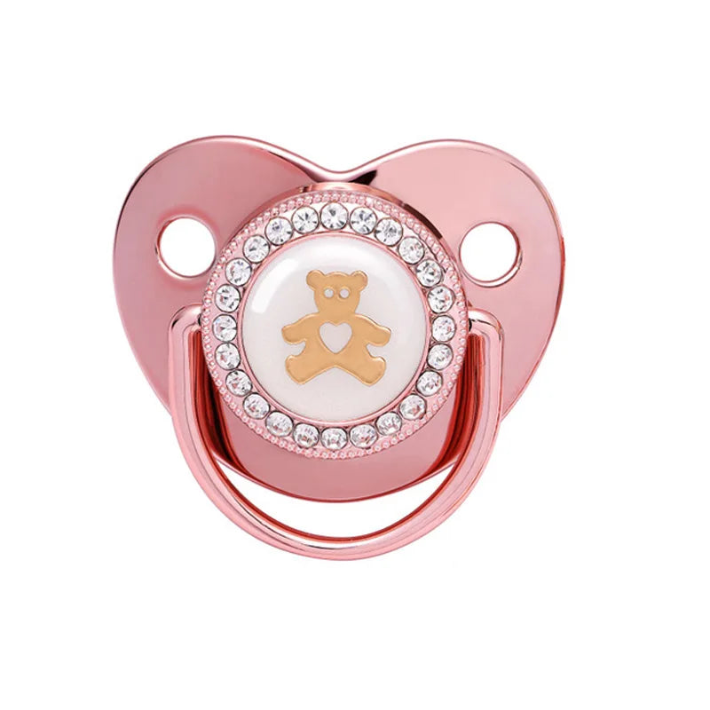 Luxury Newborn Baby Teether Silicone Pacifier Holder