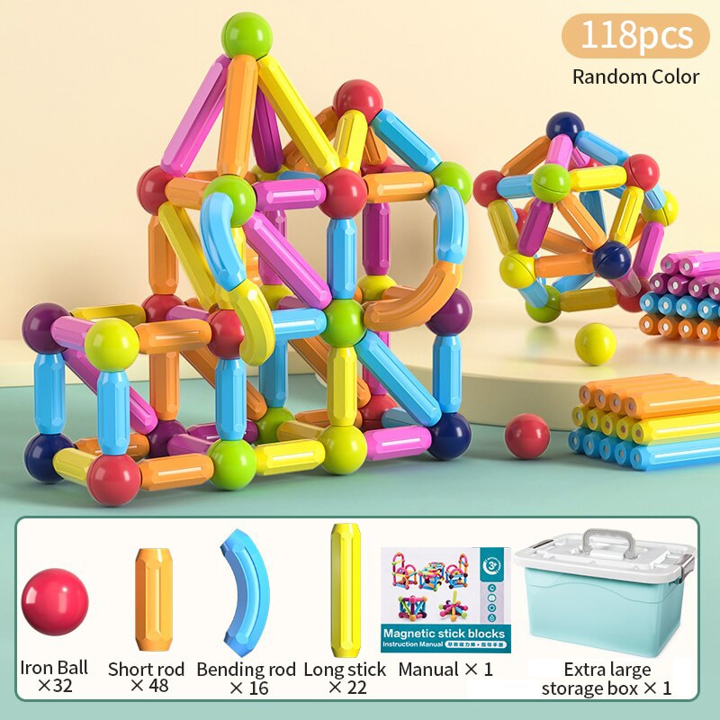 Magnetic Balls Stick Educational Toys