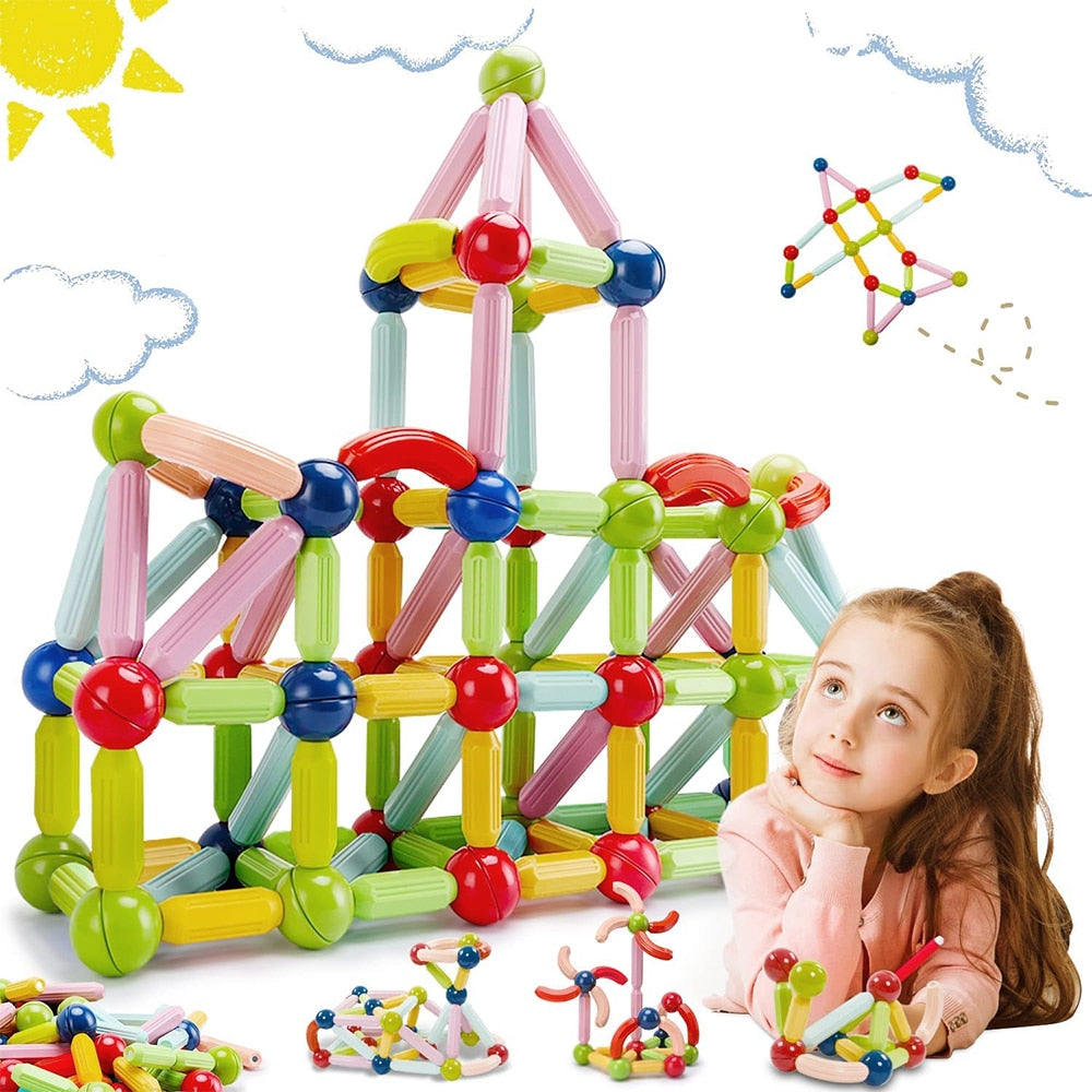 Magnetic Constructor Block Set Toys