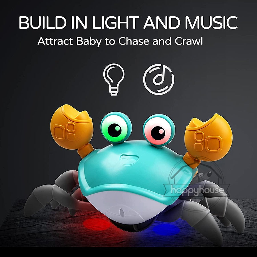 Crawling Crab Baby LED Light Up Musical Toy